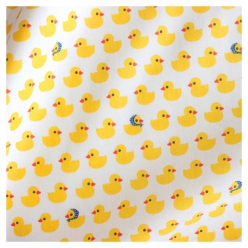 Reuhome 花紋布料 黃色小鴨 100%棉  110 x 90cm  1件
