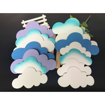 幼兒園 教室 牆面 裝飾品 環境 佈置泡沫 雲朵白雲彩虹 黑板報星星牆貼