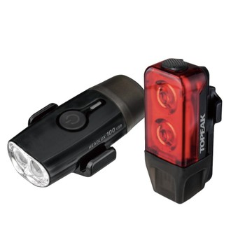 『小蔡單車』Topeak 前後燈 套組 HeadLux 100 USB &TailLux 25 USB 車燈 自行車