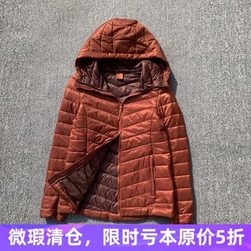 5微瑕疵外貿品牌尾單大碼女棉服短款超輕防風防水收腰夾棉秋外套