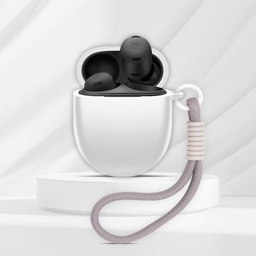 Google Pixel Buds Pro2耳機保護套 防摔殼 谷歌Pixel Buds Pro藍牙耳機殼 純色矽膠軟殼