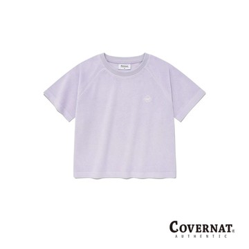 [COVERNAT]  女式三葉草LOGO印花短袖T恤（薰衣草色） [G8]