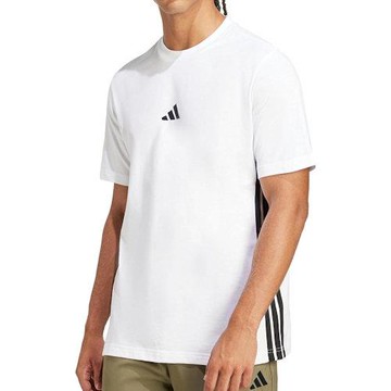 Adidas 2025男時尚腰邊線條標誌款白色圓領短袖T恤(預購)