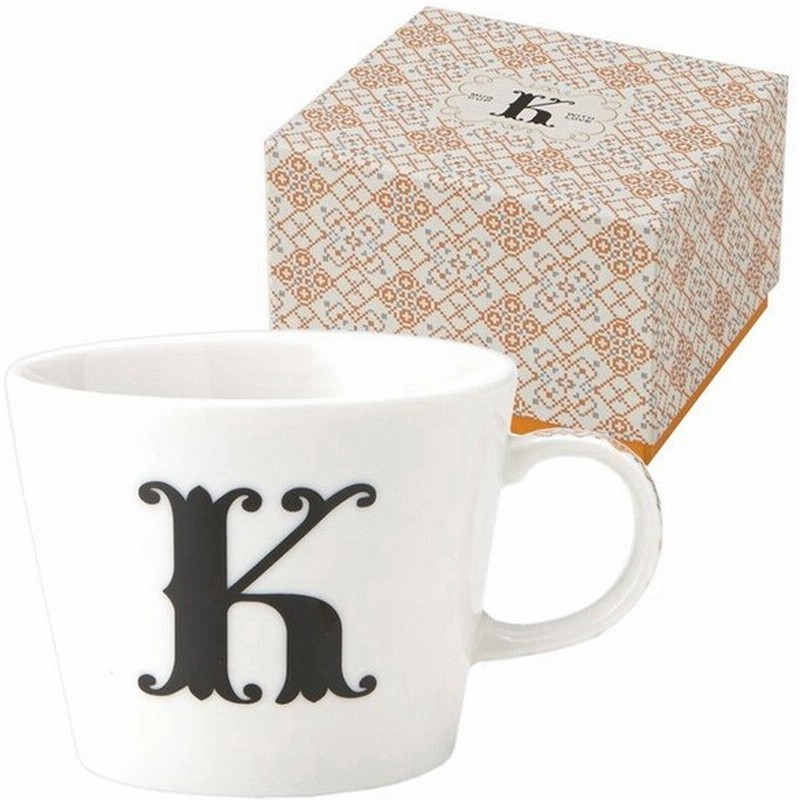イニシャル ギフトパッケージ マグカップ K アルファベット マグカップ 東欧風alphabet Mug お洒落デザイン食器 陶器製 通販 Lineポイント最大0 5 Get Lineショッピング