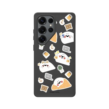 Galaxy S25 Ultra SolidSuit 黑 - 無所事事小海豹 The Nothing Seal - 小海豹的日常