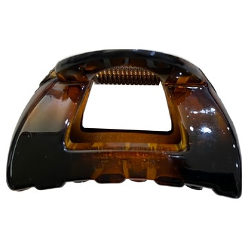 SY 基本款抓夾-簍空 SY12153 簡約時尚髮飾 穩固耐用 輕鬆打造多樣髮型  琥珀色澤