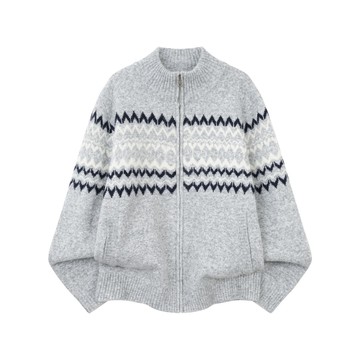 新款潮流針織中高領毛衣男秋冬季寬鬆慵懶風軟糯上衣男