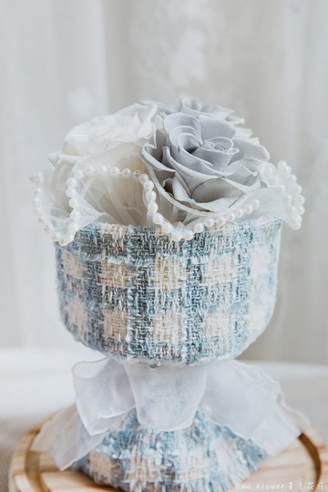 珍珠/小香風花束/寶寶藍花束/永生花束/迷你花束/小花束/生日花束