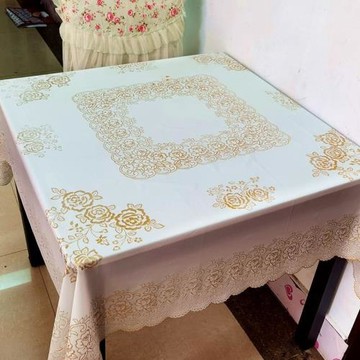 正方形桌布防水防油免洗防燙八仙桌臺布餐桌布四方桌布麻將桌媛洛