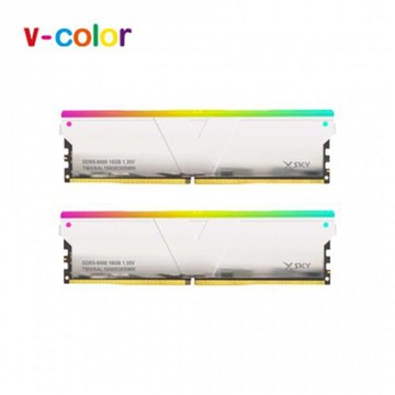 v-colorXSKY DDR5 6000 16GB AMD 1+1(16GB*1+RGB*1) 白