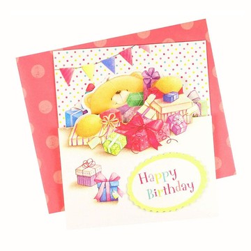 滿滿的禮物【Hallmark-ForeverFriends-立體卡片 生日祝福】