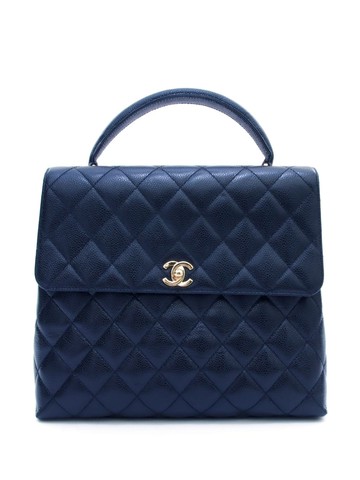 CHANEL Pre-Owned - 2002 Classic Flap handbag - women - Caviar Leather - One Size - Black