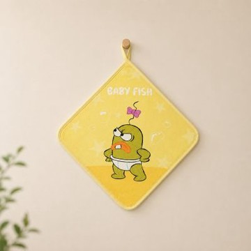 【海綿寶寶】路人魚系列緹印花小方巾－寶寶魚_morino