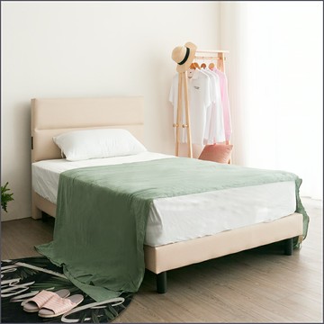 3.5尺床頭+床底+乳膠獨立筒床墊三件組 皮革床組 貓抓皮床台【101SET009A】Leader傢居館