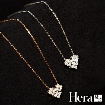 【HERA 赫拉】S925鍍14K金愛心多種戴法項鍊 H115083103