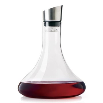 德國工藝水晶玻璃醒酒器快速紅酒醒酒壺瀑布過濾醒酒器帶蓋子酒壺