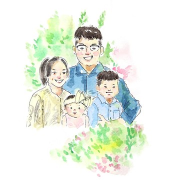 水彩似顏繪*客製化禮物