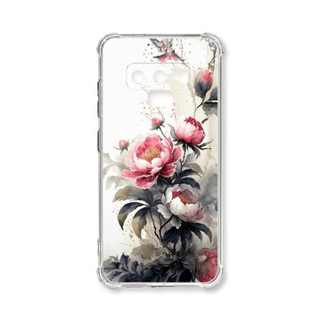 Note 系列殼 TRON 三星 NOTE 9 水墨牡丹花 四角防摔殼 手機殼
