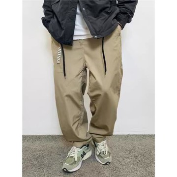 日系潮牌大碼工裝闊腿褲男復古寬松錐形cityboy余文樂休閑春秋潮