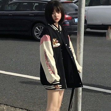 日系復古vintage2022年新款棒球服女早春秋ins潮牌夾克高街薄外套