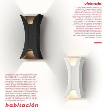 現代風LED10W黃光(上下光)壁燈18-63331、63332