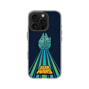 iPhone 16 Pro Clear Case（相機按鈕） 透明 - 迪士尼-星際大戰 Star Wars - 千年鷹號-發光原力