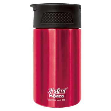 MiyAco 米雅可 經典316 不銹鋼真空咖啡萃取杯 免插電 真空斷熱 保冰保熱 安全耐用  繽紛紅色  1個