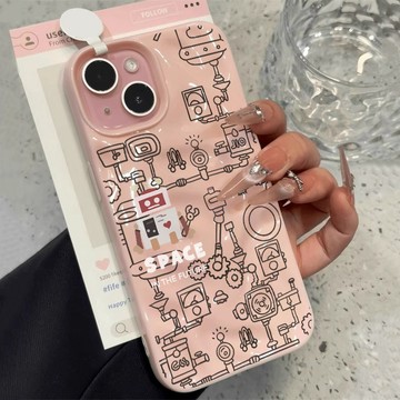 韓系隕石磨砂保護殼 防指紋抗油污 適用 iPhone15ProMax 14Pro 13 11