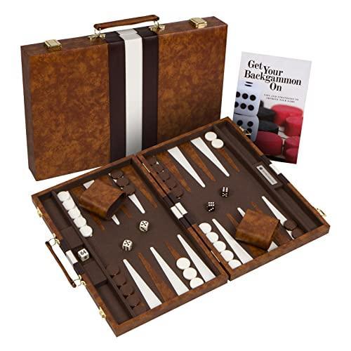 1 Top Backgammon Set Classic Board Game Case Best Strategy Tip Guide