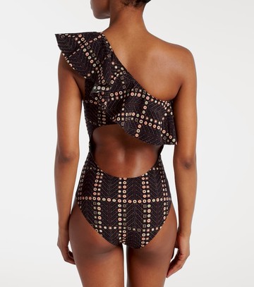 Marant Etoile Siciliyage ruffled one-shoulder swimsuit