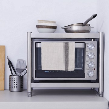 【誠宜居家】70x40x53公分 升級款加粗加厚(二層不鏽鋼置物架)-加強底部橫梁 收納架 不鏽鋼置物架 不銹鋼置物架 廚房不銹鋼置物架 置物架 家電架 廚房架 架子