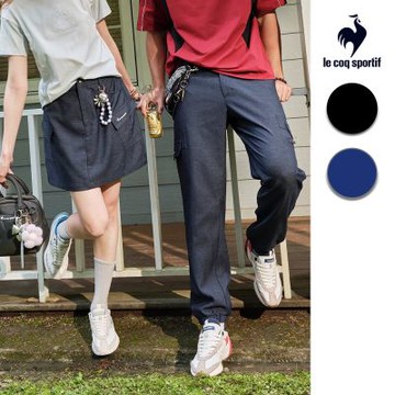 法國公雞 經典丹寧復古平織運動長褲 男款 二色 LWX81272