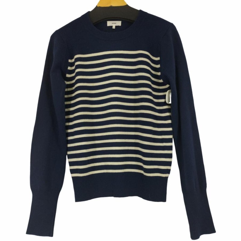 HYKE(ハイク) カシミヤ混 ボーダーニット レディース JPN：1 中古 古着 