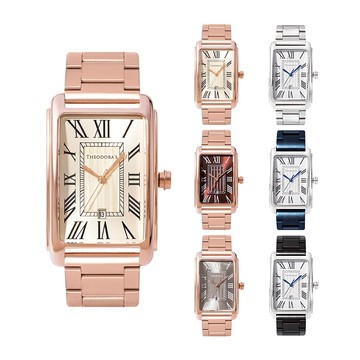 【THEODORA'S】Tyche 命運 羅馬方形手錶 [小錶面] 鋼鍊帶【希奧朵拉】