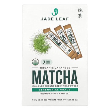 Jade Leaf Matcha, 有機日本抹茶，7 包，每包 0.04 盎司（1 克）