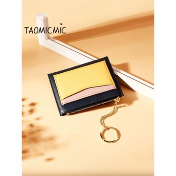 零錢包放卡的卡包二合一體女士超薄小巧裝市民卡包簡約韓國新款潮