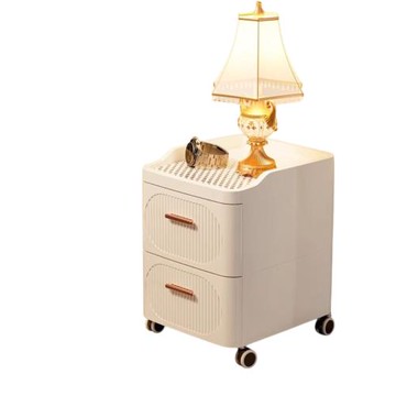 【LEZUN/樂尊】42cm二層抽屜式收納櫃落地床頭置物櫃