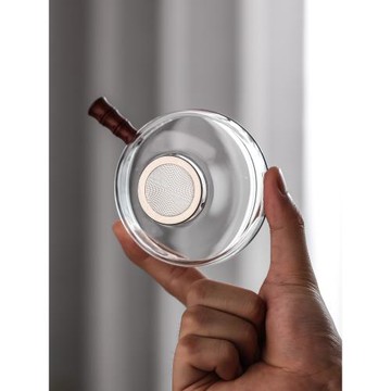 日式玻璃茶漏茶濾網濾過濾器公道杯茶漏一體茶水分離功夫茶具套裝