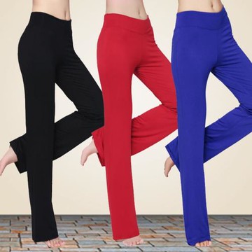 加厚瑜伽褲女小直筒莫代爾寬松2025新款外穿健身練功褲秋冬舞蹈褲