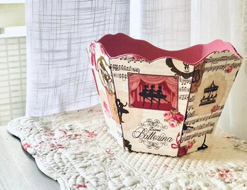 可摺疊開口置物盒 / 法式布盒