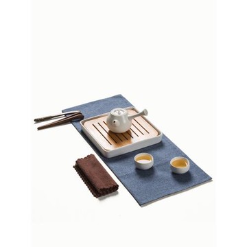 陶瓷茶盤家用茶具套裝竹制儲水日式功夫干泡臺迷你小茶臺托盤茶海