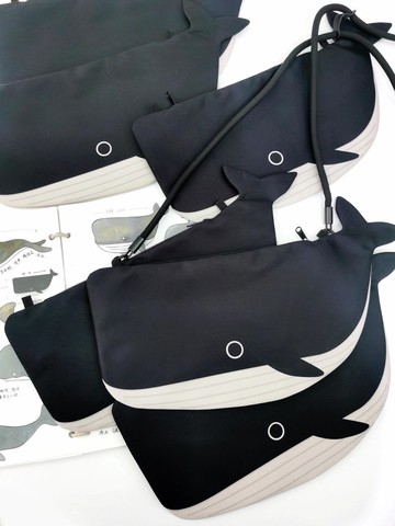 原创设计方頭鲸鱼包Mini方頭鯨小包