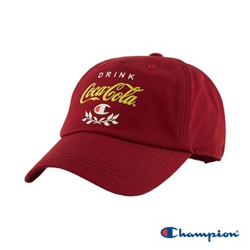 Champion 官方直營-中性款 Coca Cola x CHAMPION棒球帽(深紅)