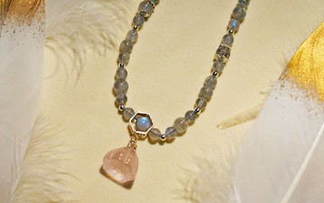 純手工製作拉長石項鍊