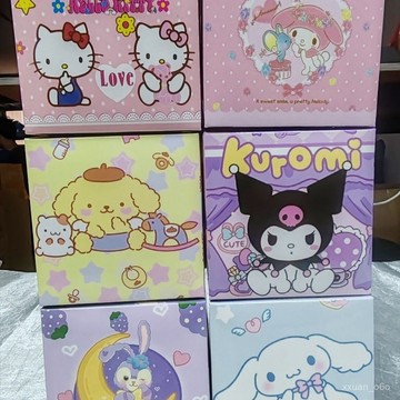 胖頭魚精挑細選👉三麗鷗高檔飾品包裝盒高品質枕頭可愛卡通兒童禮品盒套裝現裝批髮