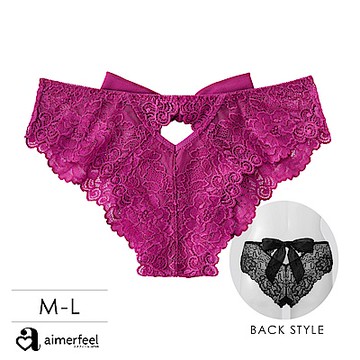 aimerfeel 美臀雪紡緞帶半包臀內褲-968122-VI