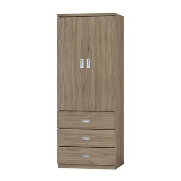 【MUNA 家居】2161型2.5X7尺衣櫥/衣櫃(共四色)灰橡色