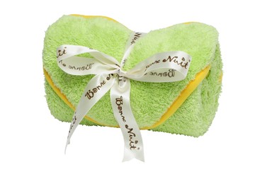 Bonne Nuit - Baby 洞洞澎澎巾-蘋果綠