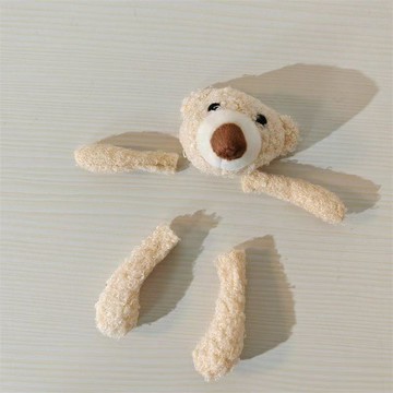 手工diy diy禮物 情侶禮物 可愛充棉小熊兔子腦袋卡通玩偶揹包裝飾掛飾服裝分體配件材料 背包 背包裝飾 可愛吊飾