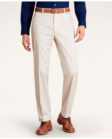 Brooks Brothers Men's Regular Fit Stretch Cotton Advantage Chino Pants | Stone | Size 44 34